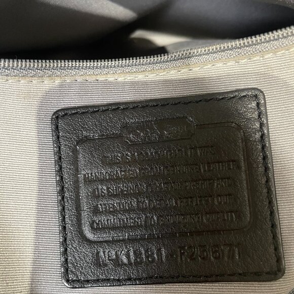 Coach Peyton Leather Black Cora Domed Satchel Model F25671. - Picture 7 of 16